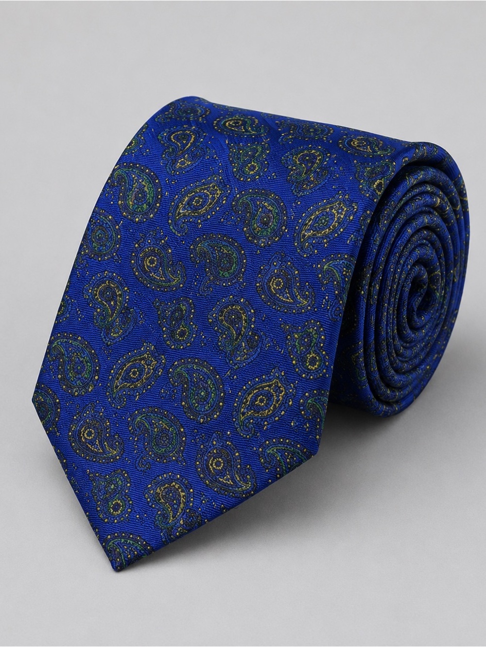 Thia Silk Mens Tie Quiet Luxury Old Money Formal Handmade Blue